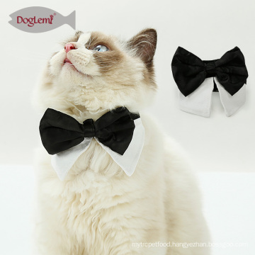 Gentleman Pet Cat Scarf Newest Design Black And White Cat Bow Tie